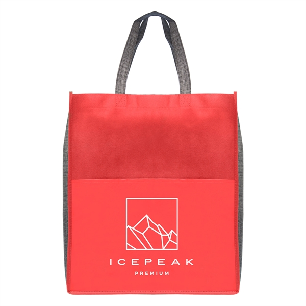 Rome - Non-Woven Tote Bag with 210D Pocket - Silkscreen - Rome - Non-Woven Tote Bag with 210D Pocket - Silkscreen - Image 4 of 4