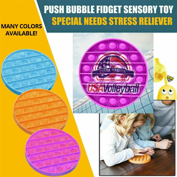 Pop It Fidget Toy - Circle Full color - Pop It Fidget Toy - Circle Full color - Image 0 of 17
