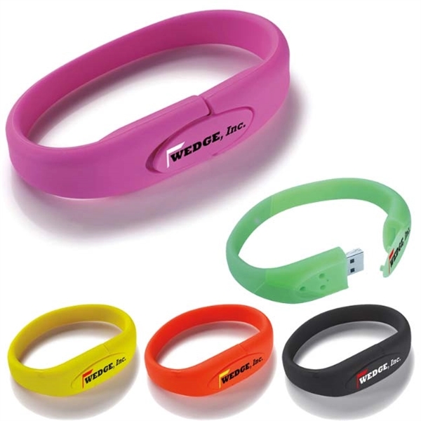 Custom Wrist Band USB 2.0 Flash Drive