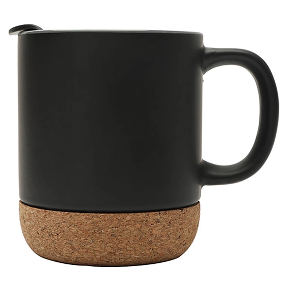 12 oz. Cork Base Dishwasher-Safe Coffee Mug w/ Lid & Handle - 12 oz. Cork Base Dishwasher-Safe Coffee Mug w/ Lid & Handle - Image 8 of 10