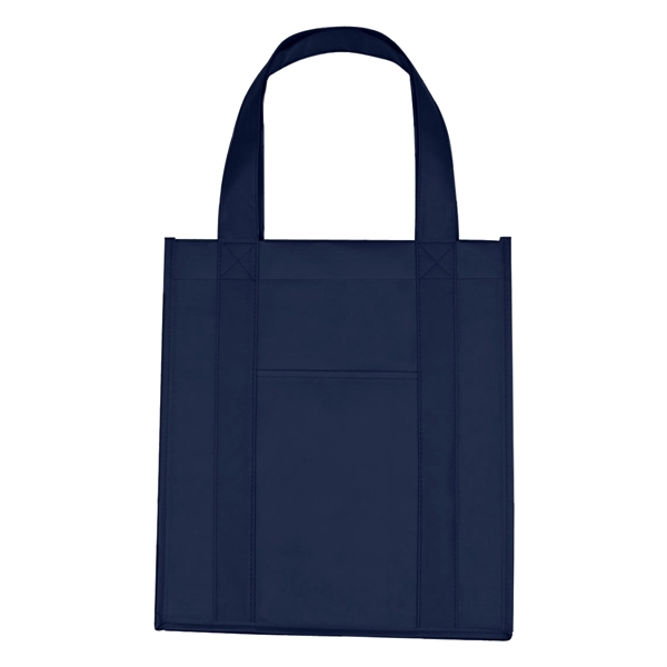 Matte Laminated Non-Woven Shopper Tote Bag - Matte Laminated Non-Woven Shopper Tote Bag - Image 6 of 16