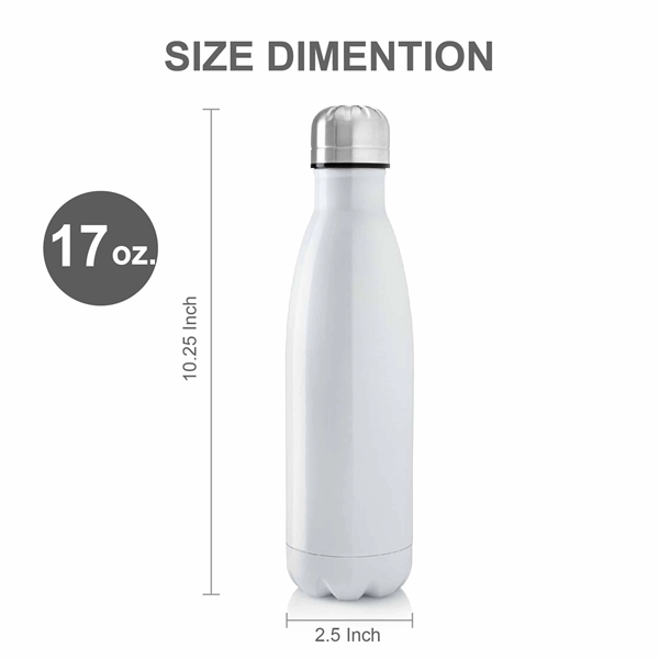 17oz.Travel Stainless Vacuum Insulated Thermos Bottle w/ Lid - 17oz.Travel Stainless Vacuum Insulated Thermos Bottle w/ Lid - Image 2 of 15