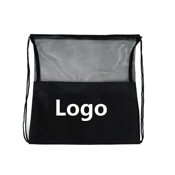 Basketball Sports Drawstring Bag - Basketball Sports Drawstring Bag - Image 1 of 2