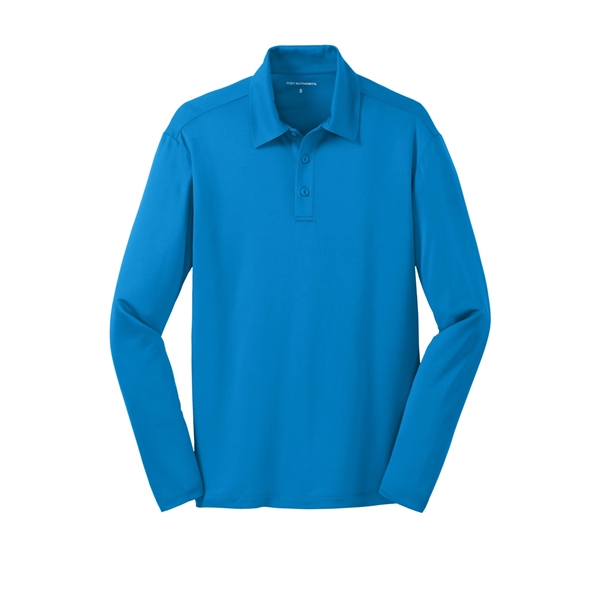 Port Authority Silk Touch Performance Long Sleeve Polo. - Port Authority Silk Touch Performance Long Sleeve Polo. - Image 26 of 40