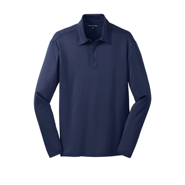 Port Authority Silk Touch Performance Long Sleeve Polo. - Port Authority Silk Touch Performance Long Sleeve Polo. - Image 31 of 40