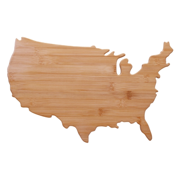 USA Shape Bamboo Cutting Board - USA Shape Bamboo Cutting Board - Image 1 of 1