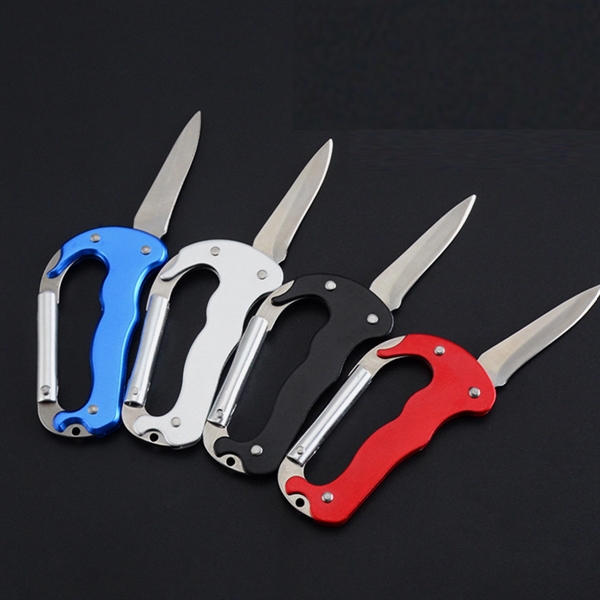 Multitool Carabiner with Folding Pocket Knife - Multitool Carabiner with Folding Pocket Knife - Image 0 of 1