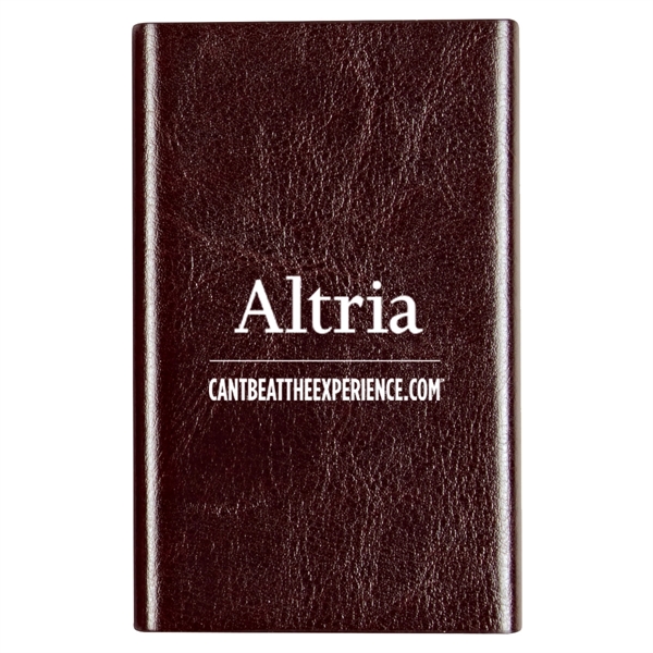 Leatherette Slim Power Bank - Leatherette Slim Power Bank - Image 2 of 12