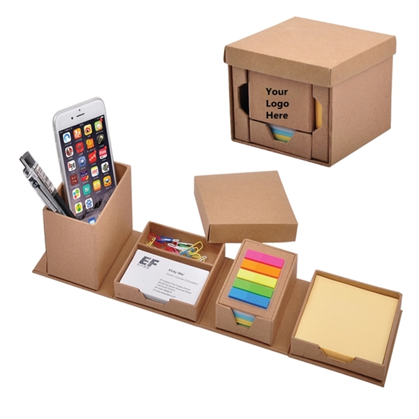 Memo Cube Desk Organizer with Namecard and Pen Holder - Memo Cube Desk Organizer with Namecard and Pen Holder - Image 0 of 0