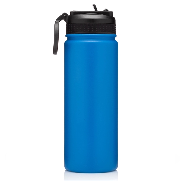 18oz.Travel Stainless Insulated Bottle w/ Lid,Straw & Handle - 18oz.Travel Stainless Insulated Bottle w/ Lid,Straw & Handle - Image 7 of 10
