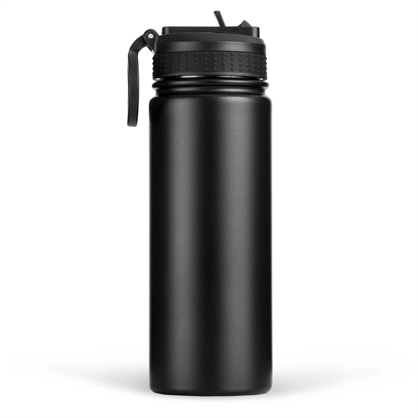 18oz.Travel Stainless Insulated Bottle w/ Lid,Straw & Handle - 18oz.Travel Stainless Insulated Bottle w/ Lid,Straw & Handle - Image 8 of 10
