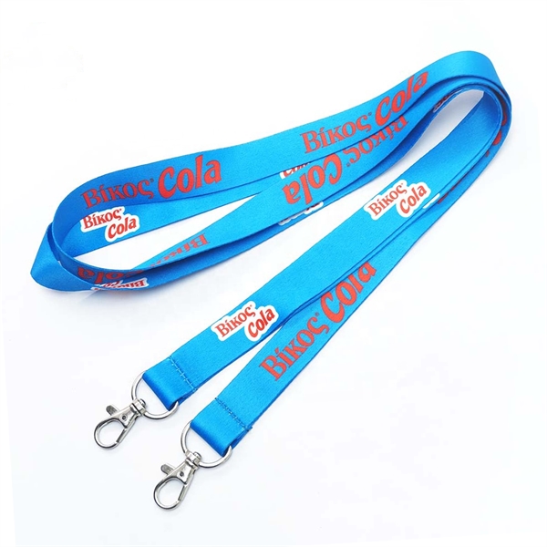 Promotional Customized Double Open-Ended Lanyard w/ Full Color Sublimation