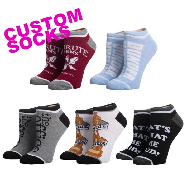 Unisex Low Cut Custom Cotton Sock - Knit-In - Unisex Low Cut Custom Cotton Sock - Knit-In - Image 1 of 1