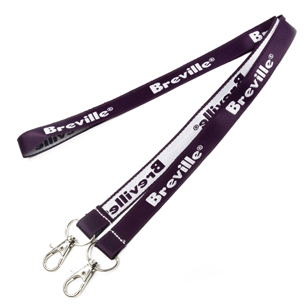 Open Ended Woven Lanyard w/ Custom Imprint - Open Ended Woven Lanyard w/ Custom Imprint - Image 2 of 3