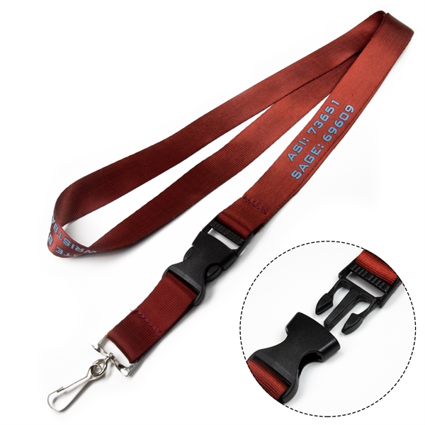 Detachable Nylon Lanyards w/ Imprint Quick Release - Detachable Nylon Lanyards w/ Imprint Quick Release - Image 1 of 3