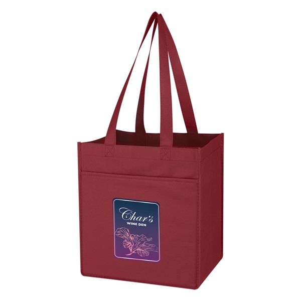 Non-Woven 6 Bottle Wine Tote Bag - Non-Woven 6 Bottle Wine Tote Bag - Image 4 of 10