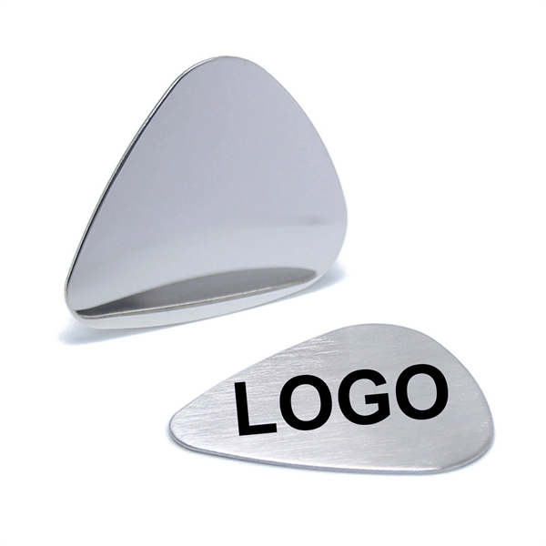 Thin Gauge Stainless Steel Guitar Pick Plum Grove