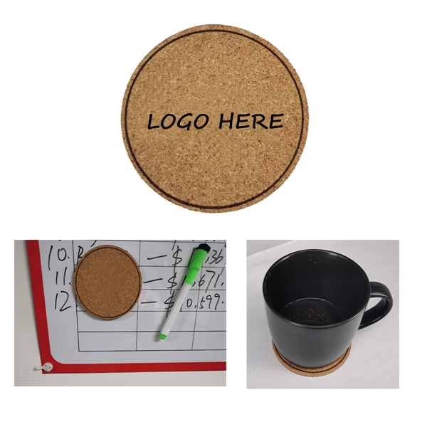 Multifunctional Magnetic Cork Drink Coaster - Multifunctional Magnetic Cork Drink Coaster - Image 0 of 0