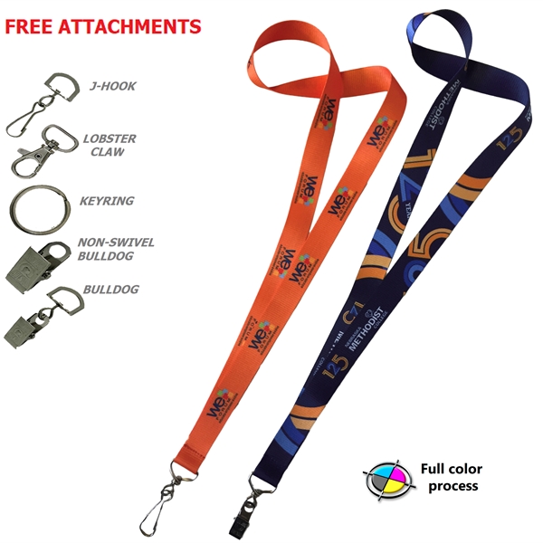 Promotional Smooth Dye-Sublimation Lanyard With J-Hook