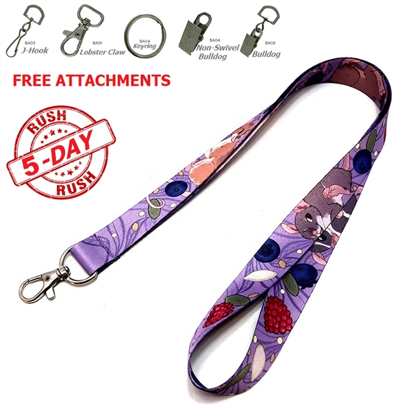 5-Day Rush Dye-Sublimation Event Lanyards