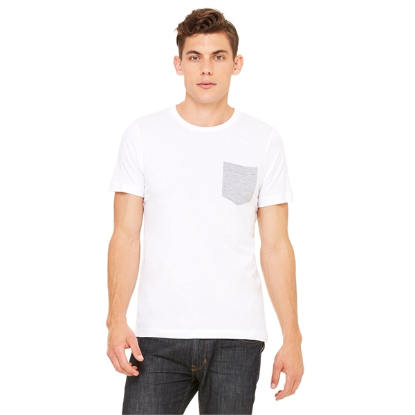 Bella + Canvas Men's Jersey Short-Sleeve Pocket T-Shirt - Bella + Canvas Men's Jersey Short-Sleeve Pocket T-Shirt - Image 6 of 96