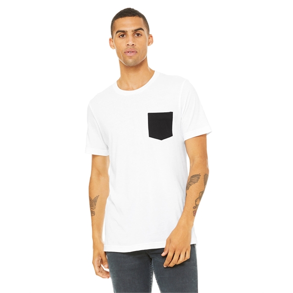 Bella + Canvas Men's Jersey Short-Sleeve Pocket T-Shirt - Bella + Canvas Men's Jersey Short-Sleeve Pocket T-Shirt - Image 12 of 96