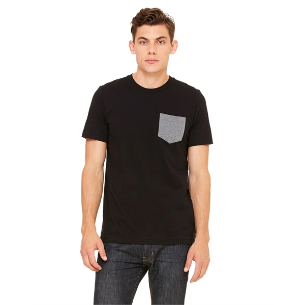 Bella + Canvas Men's Jersey Short-Sleeve Pocket T-Shirt - Bella + Canvas Men's Jersey Short-Sleeve Pocket T-Shirt - Image 60 of 96