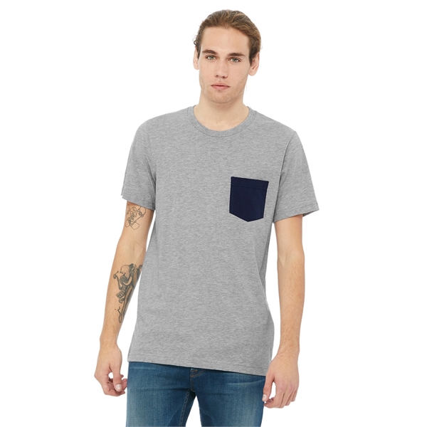 Bella + Canvas Men's Jersey Short-Sleeve Pocket T-Shirt - Bella + Canvas Men's Jersey Short-Sleeve Pocket T-Shirt - Image 63 of 96