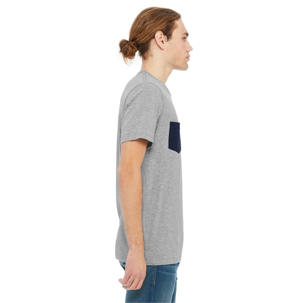 Bella + Canvas Men's Jersey Short-Sleeve Pocket T-Shirt - Bella + Canvas Men's Jersey Short-Sleeve Pocket T-Shirt - Image 65 of 96