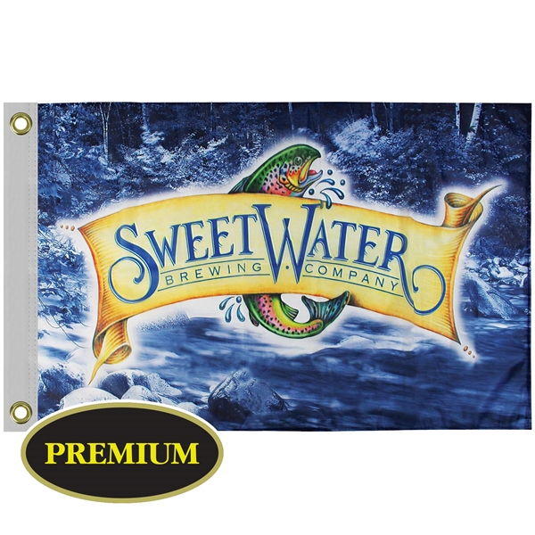 2' x 3' Digitally Printed Single Reverse Knit Poly Flag - 2' x 3' Digitally Printed Single Reverse Knit Poly Flag - Image 0 of 7