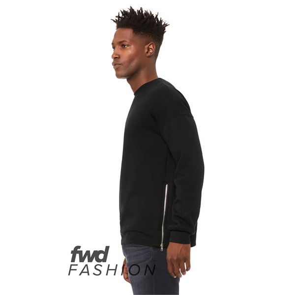 FWD Fashion Unisex Crew Neck Side Zipper Sweatshirt - FWD Fashion Unisex Crew Neck Side Zipper Sweatshirt - Image 6 of 10