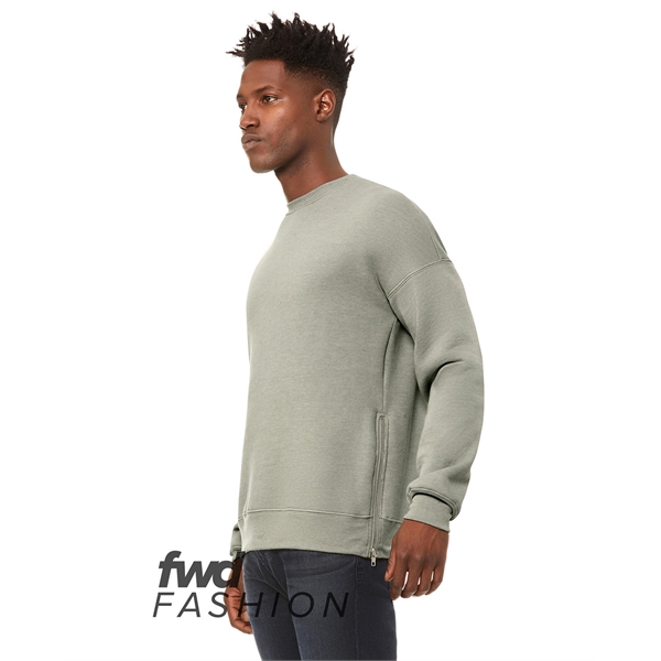 FWD Fashion Unisex Crew Neck Side Zipper Sweatshirt - FWD Fashion Unisex Crew Neck Side Zipper Sweatshirt - Image 9 of 10