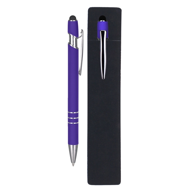 Soft-Touch Stylus Pen w/ PE-Pouch - Soft-Touch Stylus Pen w/ PE-Pouch - Image 1 of 7