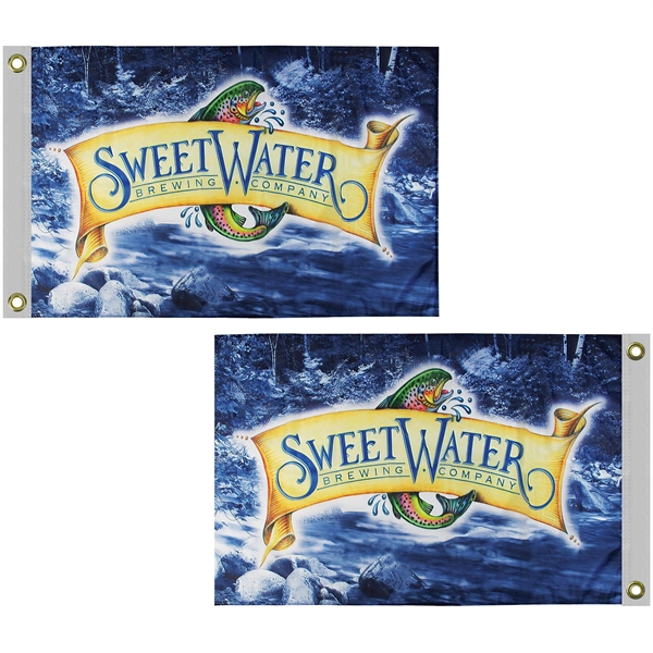 2' x 3' Standard Printed Double Sided Knit Poly Flag - 2' x 3' Standard Printed Double Sided Knit Poly Flag - Image 0 of 5