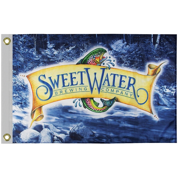 2' x 3' Standard Printed Double Sided Knit Poly Flag - 2' x 3' Standard Printed Double Sided Knit Poly Flag - Image 1 of 5