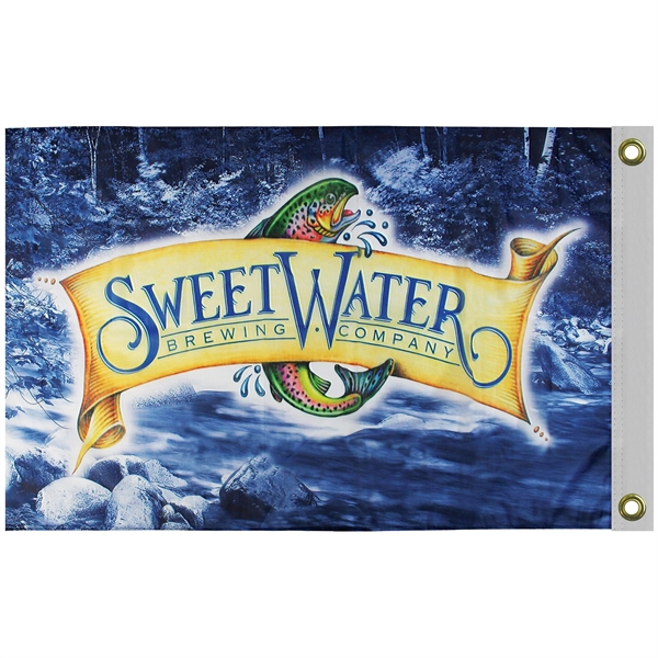 2' x 3' Standard Printed Double Sided Knit Poly Flag - 2' x 3' Standard Printed Double Sided Knit Poly Flag - Image 3 of 5