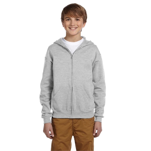 Jerzees Youth NuBlend® Fleece Full-Zip Hooded Sweatshirt - Jerzees Youth NuBlend® Fleece Full-Zip Hooded Sweatshirt - Image 30 of 44