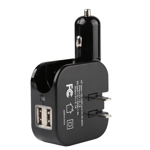 2-in-1 Dual Port Car Charger - 2-in-1 Dual Port Car Charger - Image 0 of 6