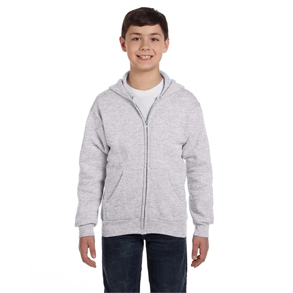 Hanes Youth EcoSmart® Full-Zip Hooded Sweatshirt - Hanes Youth EcoSmart® Full-Zip Hooded Sweatshirt - Image 37 of 55