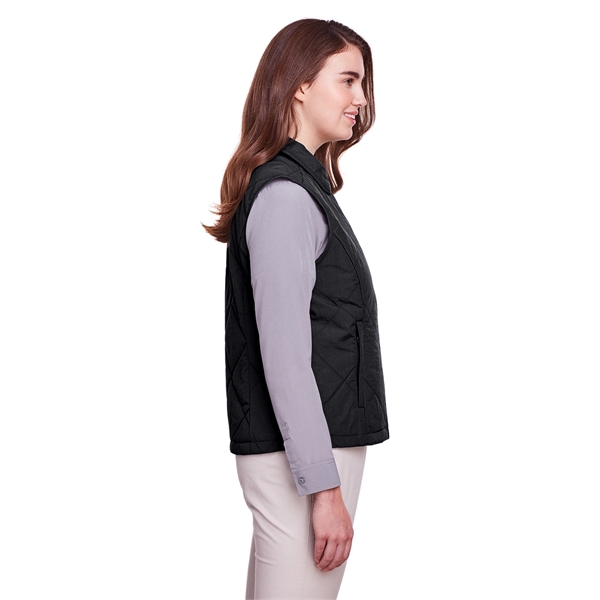 UltraClub Ladies' Dawson Quilted Hacking Vest - UltraClub Ladies' Dawson Quilted Hacking Vest - Image 2 of 11