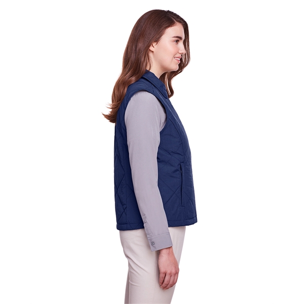 UltraClub Ladies' Dawson Quilted Hacking Vest - UltraClub Ladies' Dawson Quilted Hacking Vest - Image 4 of 11