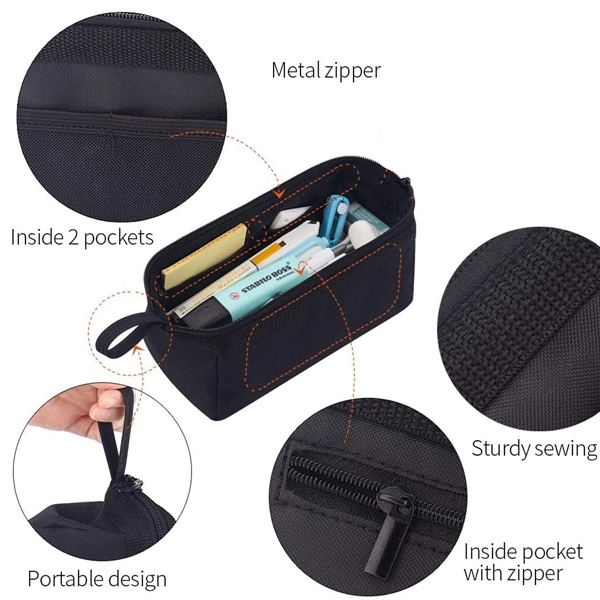 Large Capacity Canvas Pencil Case - Large Capacity Canvas Pencil Case - Image 5 of 5