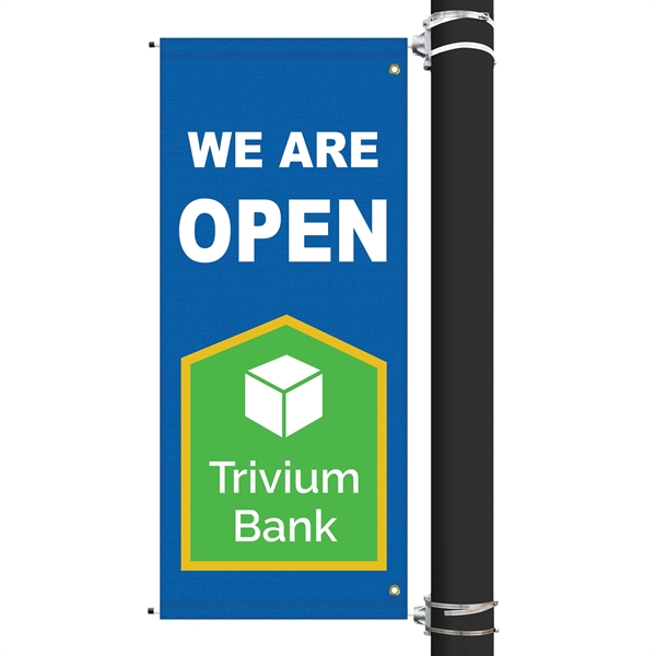 54" x 22" Custom SunbrellaAvenue Banner-3 Color Imprint - 54" x 22" Custom SunbrellaAvenue Banner-3 Color Imprint - Image 0 of 7