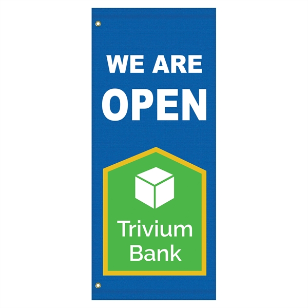 54" x 22" Custom SunbrellaAvenue Banner-3 Color Imprint - 54" x 22" Custom SunbrellaAvenue Banner-3 Color Imprint - Image 1 of 7