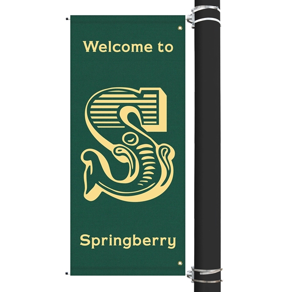 60" x 30" Custom SunbrellaAvenue Banner-1 Color Imprint - 60" x 30" Custom SunbrellaAvenue Banner-1 Color Imprint - Image 0 of 7