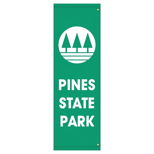 72" x 22" Custom SunbrellaAvenue Banner-1 Color Imprint - 72" x 22" Custom SunbrellaAvenue Banner-1 Color Imprint - Image 2 of 7