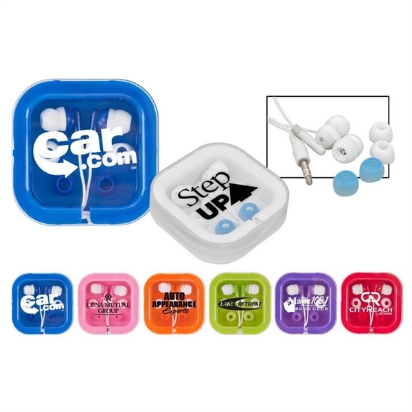 Printed Square Packed Earbuds - Printed Square Packed Earbuds - Image 0 of 0