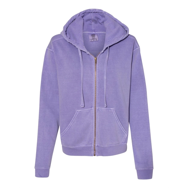 Comfort Colors Youth 10 oz. Garment-Dyed Hooded Sweatshirt, Violet, Small