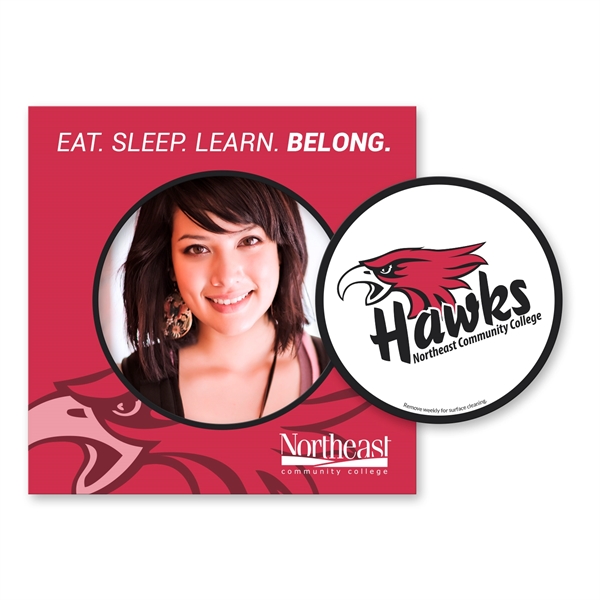 2-in-1 Circle Car Magnet w/Picture Frame - 2-in-1 Circle Car Magnet w/Picture Frame - Image 0 of 0