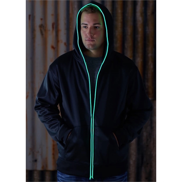 J. America Glow Full-Zip Hooded Sweatshirt - J. America Glow Full-Zip Hooded Sweatshirt - Image 15 of 15